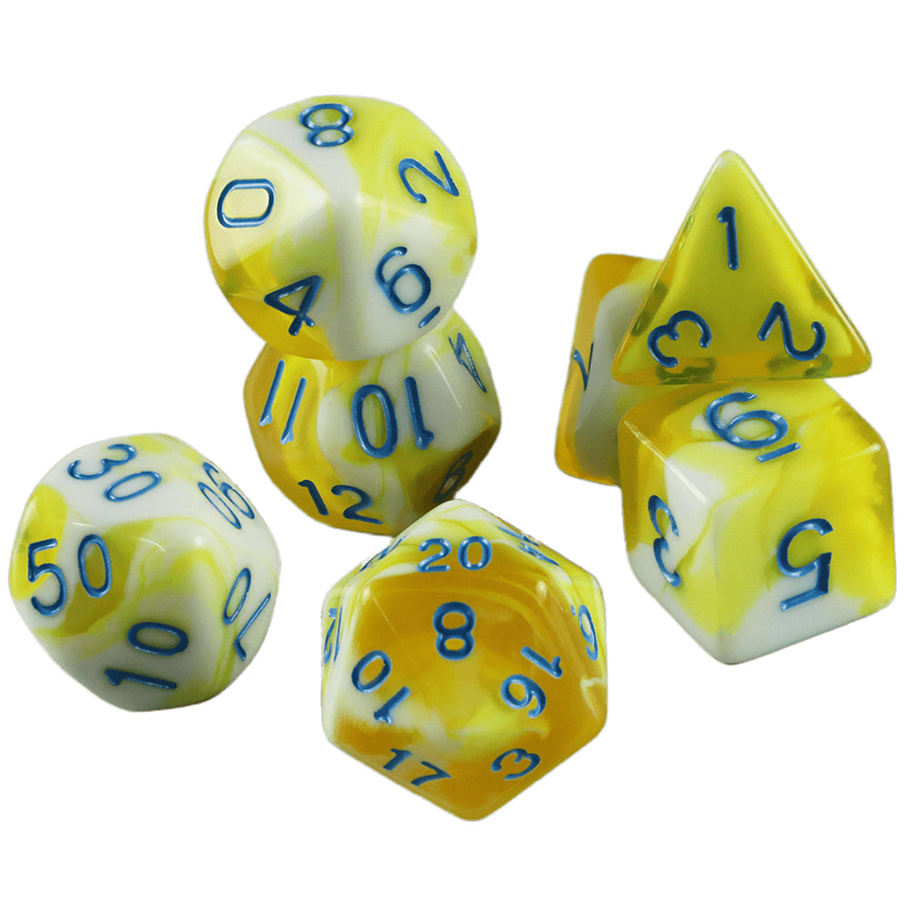 7pcs Dice Polyhedral Board Game Dice for Role Playing Game, Perfect Gift for DND Player