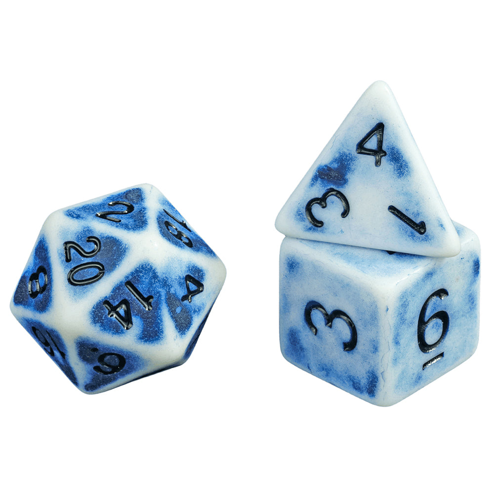 Retro Dice - 7pcs Polyhedral Dice DND Game Dice Set D4-D20 for Party Entertainment Tabletop Game Accessories