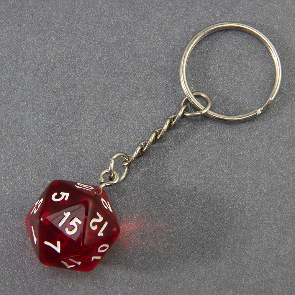 Candy Colored Keychain Board Game Souvenirs Kid Gift Keychain Handbag Table Game Lucky D20 Dice Keychain