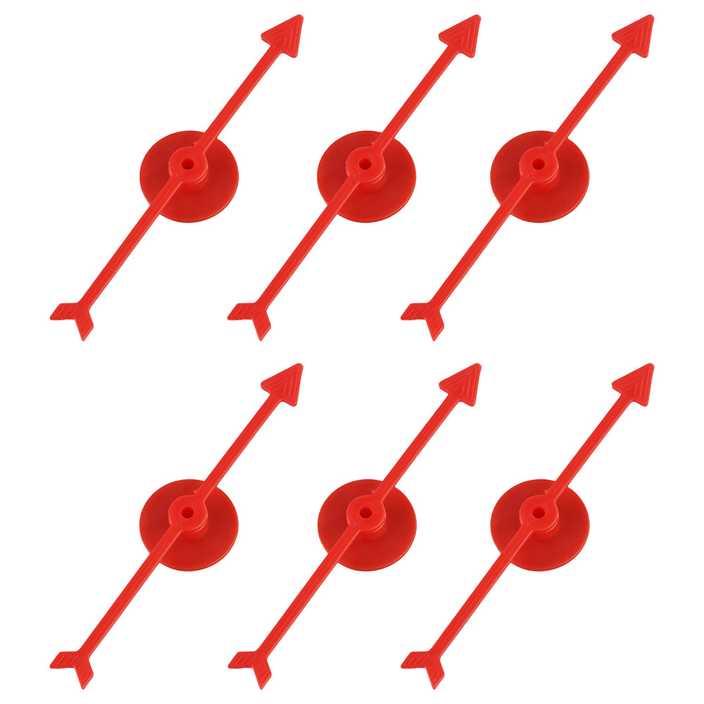 6pcs Plastic Arrow Pointer for Party DIY Board Game School Classroom Home Using Board Spinner