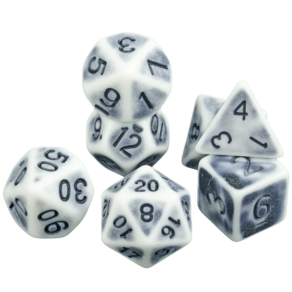 Retro Dice - 7pcs Polyhedral Dice DND Game Dice Set D4-D20 for Party Entertainment Tabletop Game Accessories