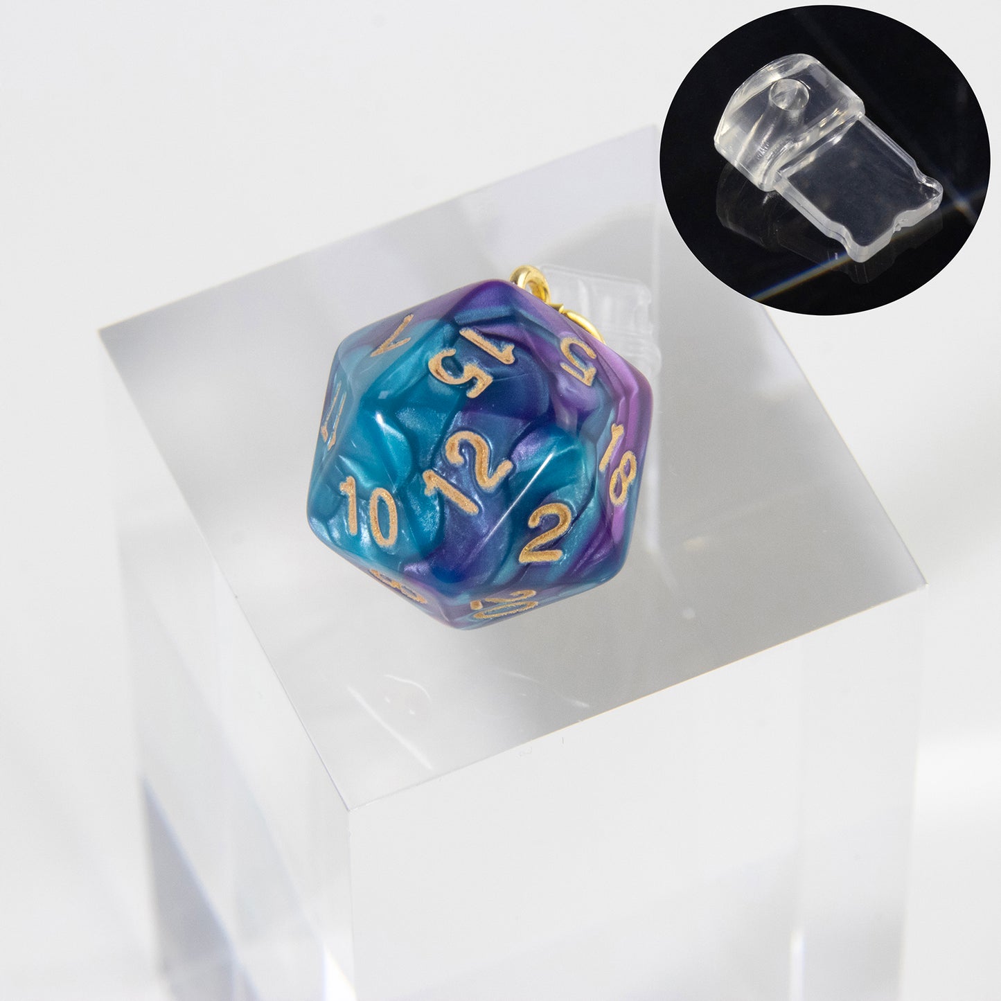 Phone Dust Plug with Acrylic Dice Charm Dust Protection Stopper for iphone Type-C Phone Charge Port
