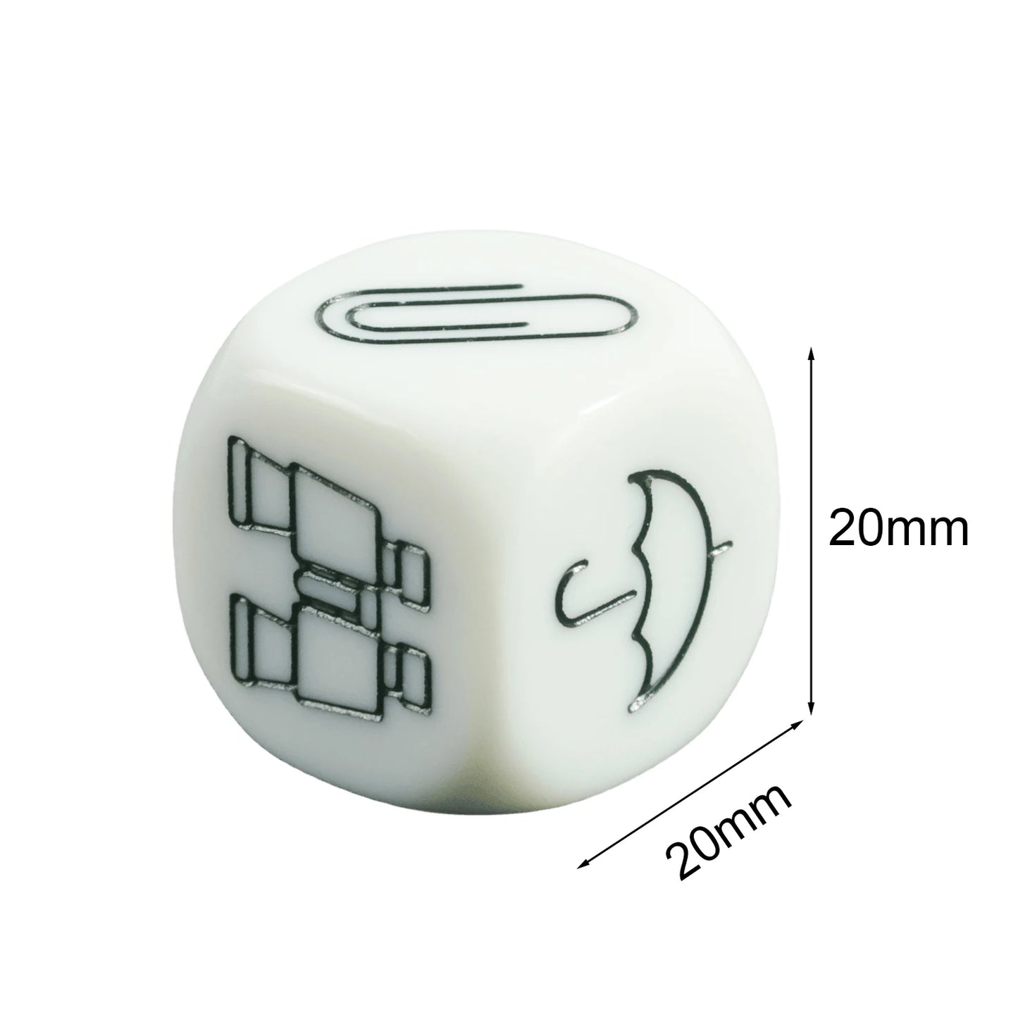 9pcs/set Engraved Patterns Dice Telling Story Dice D6 Dice Set for Board Game Family Entertainment Party Games