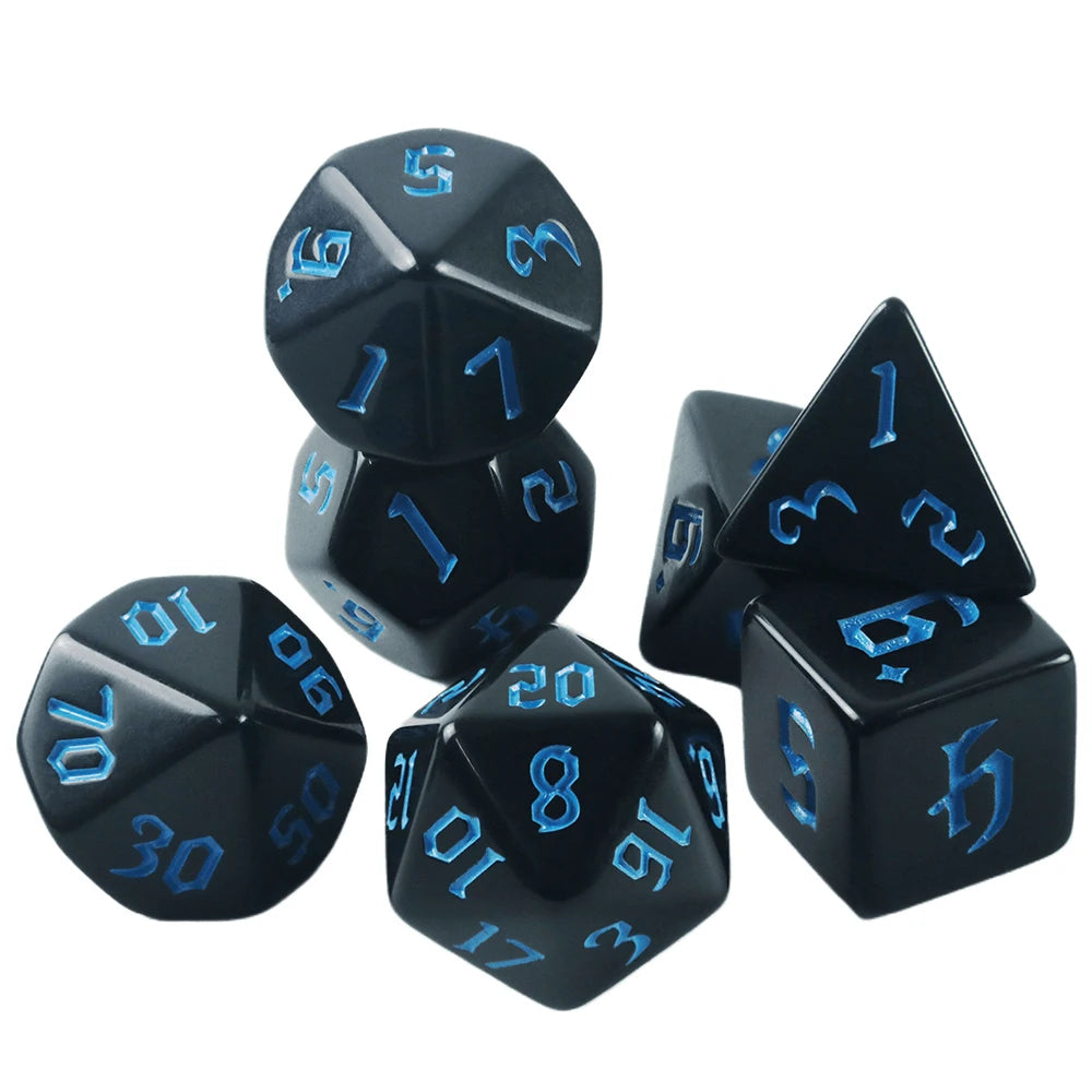 DND Dice Set 7pcs/set Game Dice Opaque Effect D4-D20 for RPG DND Tabletop Game