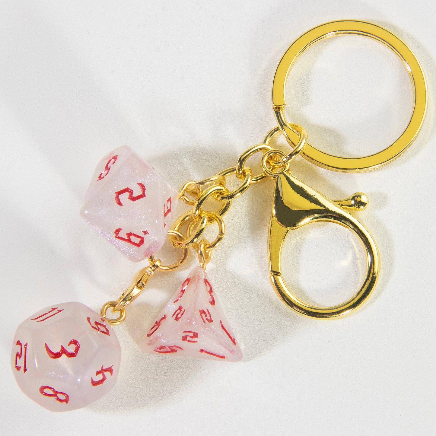 Fashion Keyring Dice Ornament Key Chain Pendant Men Kids Toys Gifts