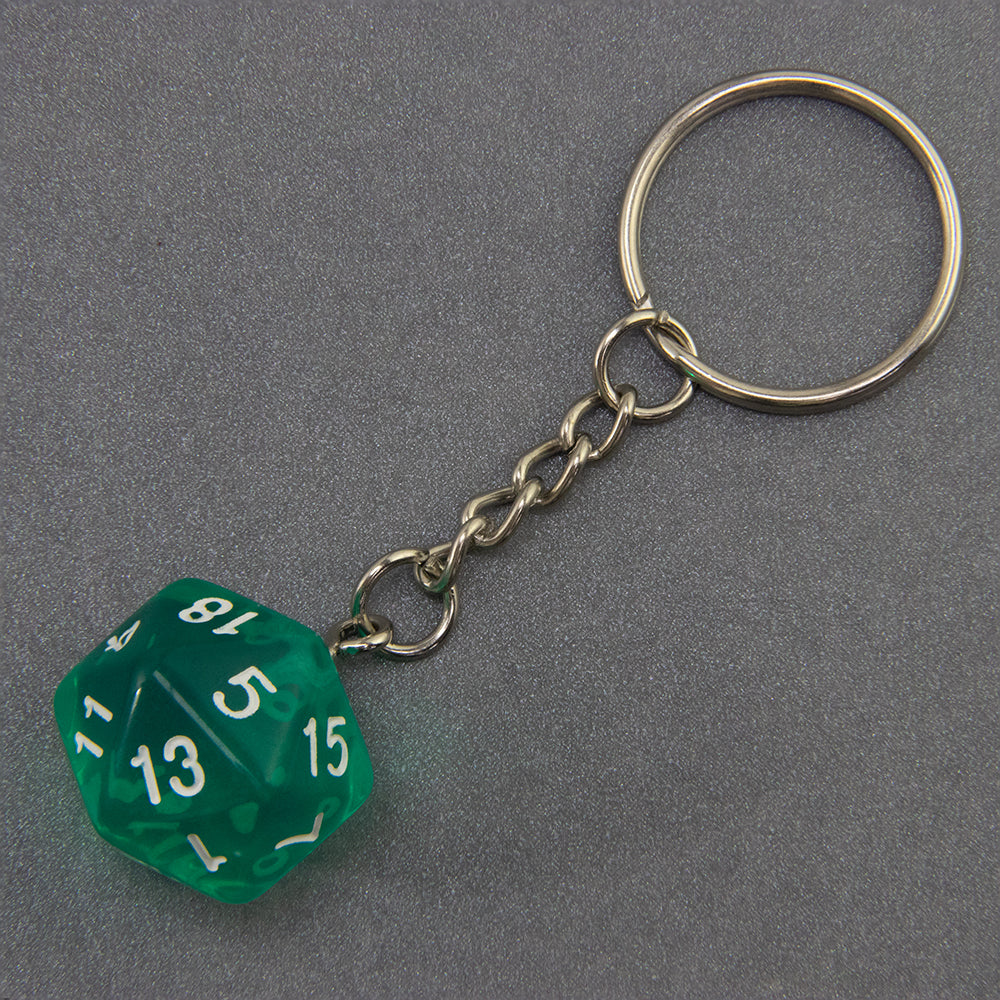 Candy Colored Keychain Board Game Souvenirs Kid Gift Keychain Handbag Table Game Lucky D20 Dice Keychain