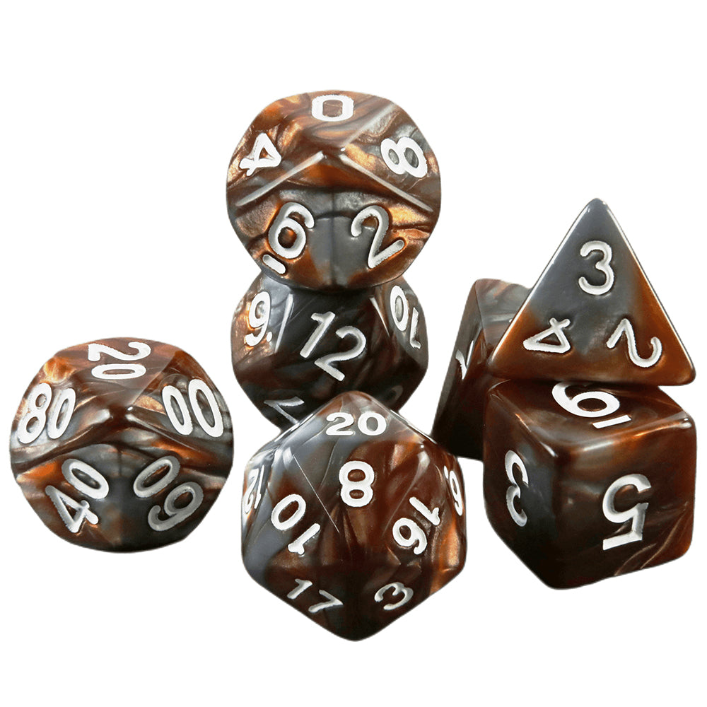 Acrylic Dice Set 7pcs DND Game Polyhedral Dice for Board Game Role Playing Game DND