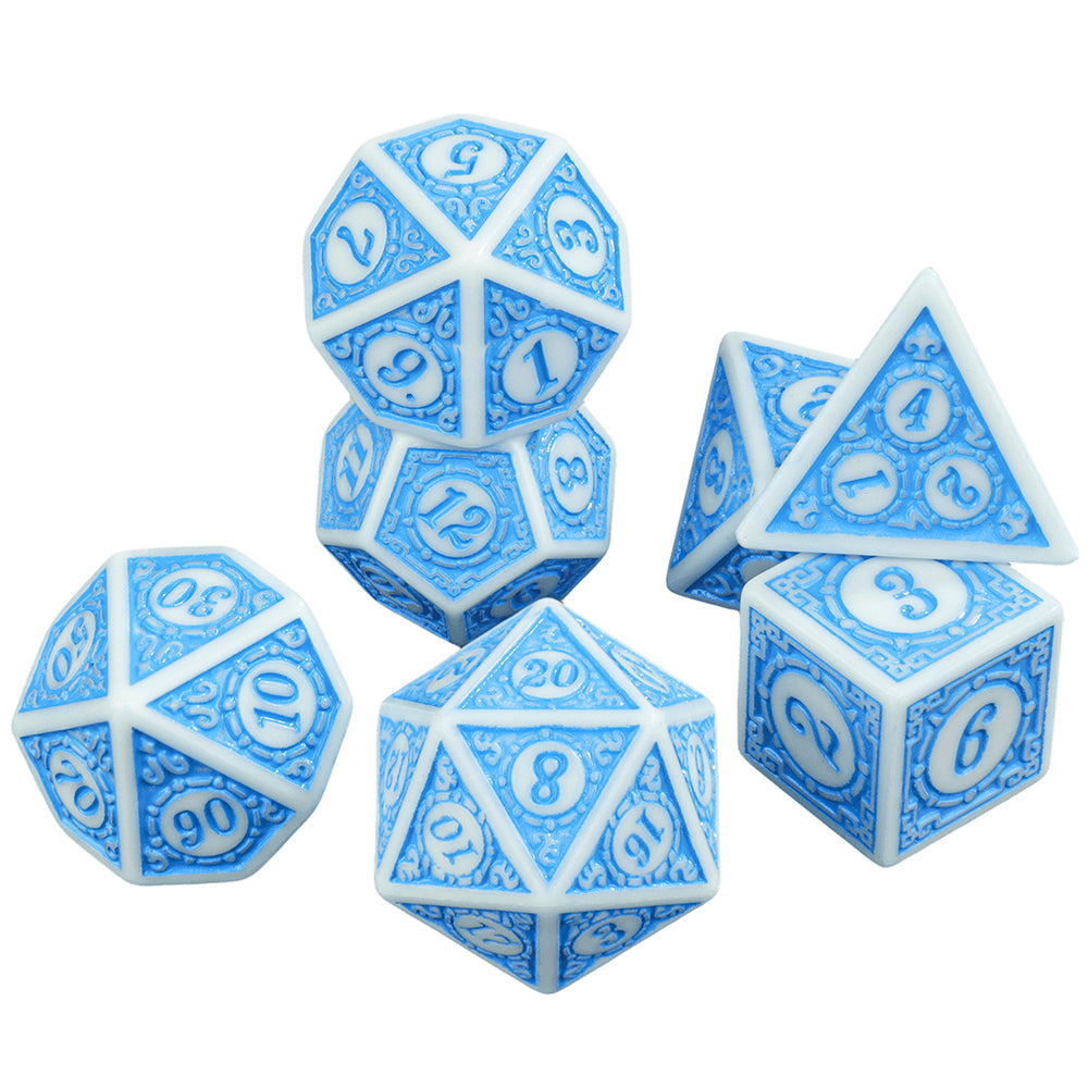 DND Polyhedral Dice Set 7pcs D4 D6 D8 D10 D12 D20 Game Dice for DND RPG Role Playing Table Games