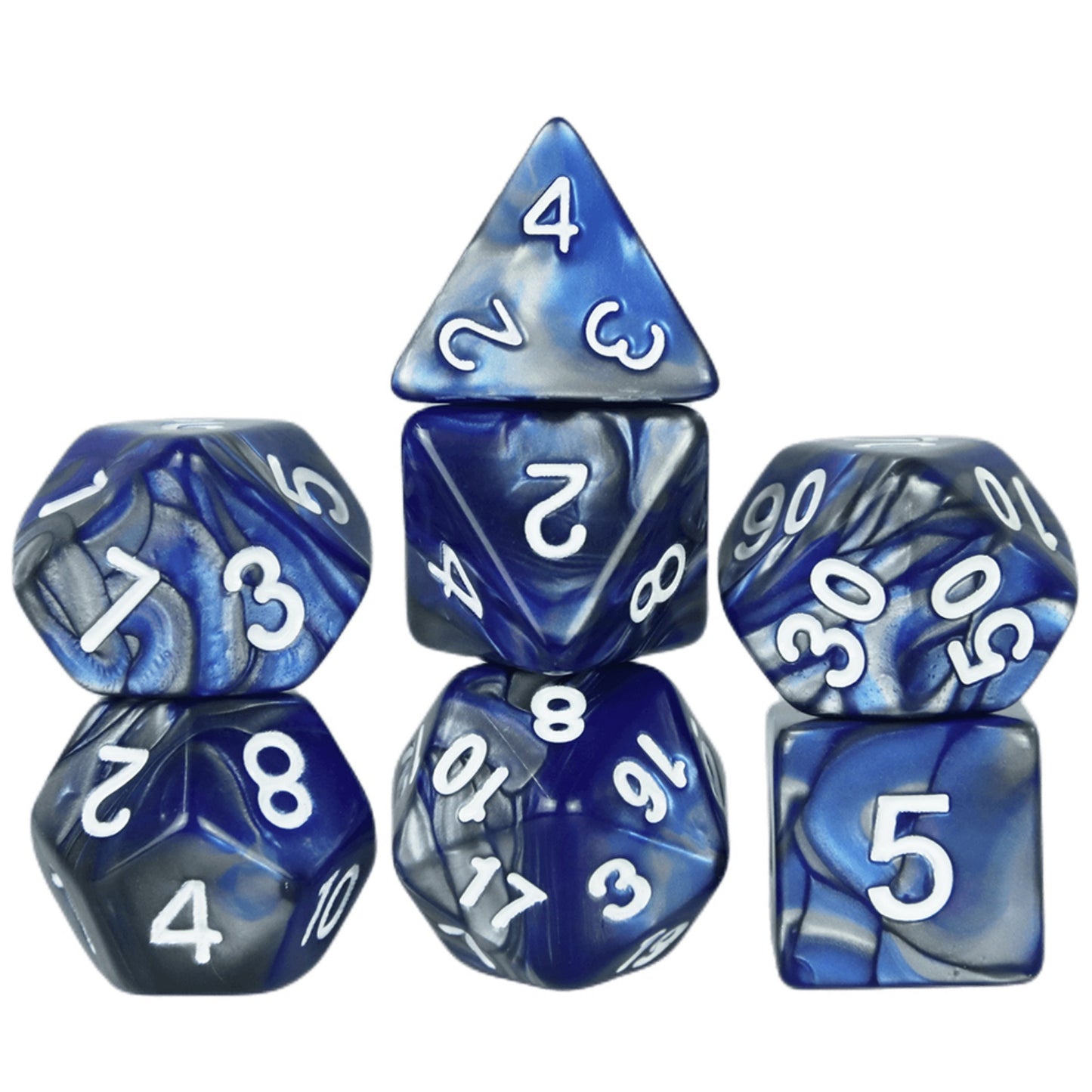 7pcs DND Polyhedral Dice Double-color Dice with for Board Game DND RPG Role Playing Game Accessories
