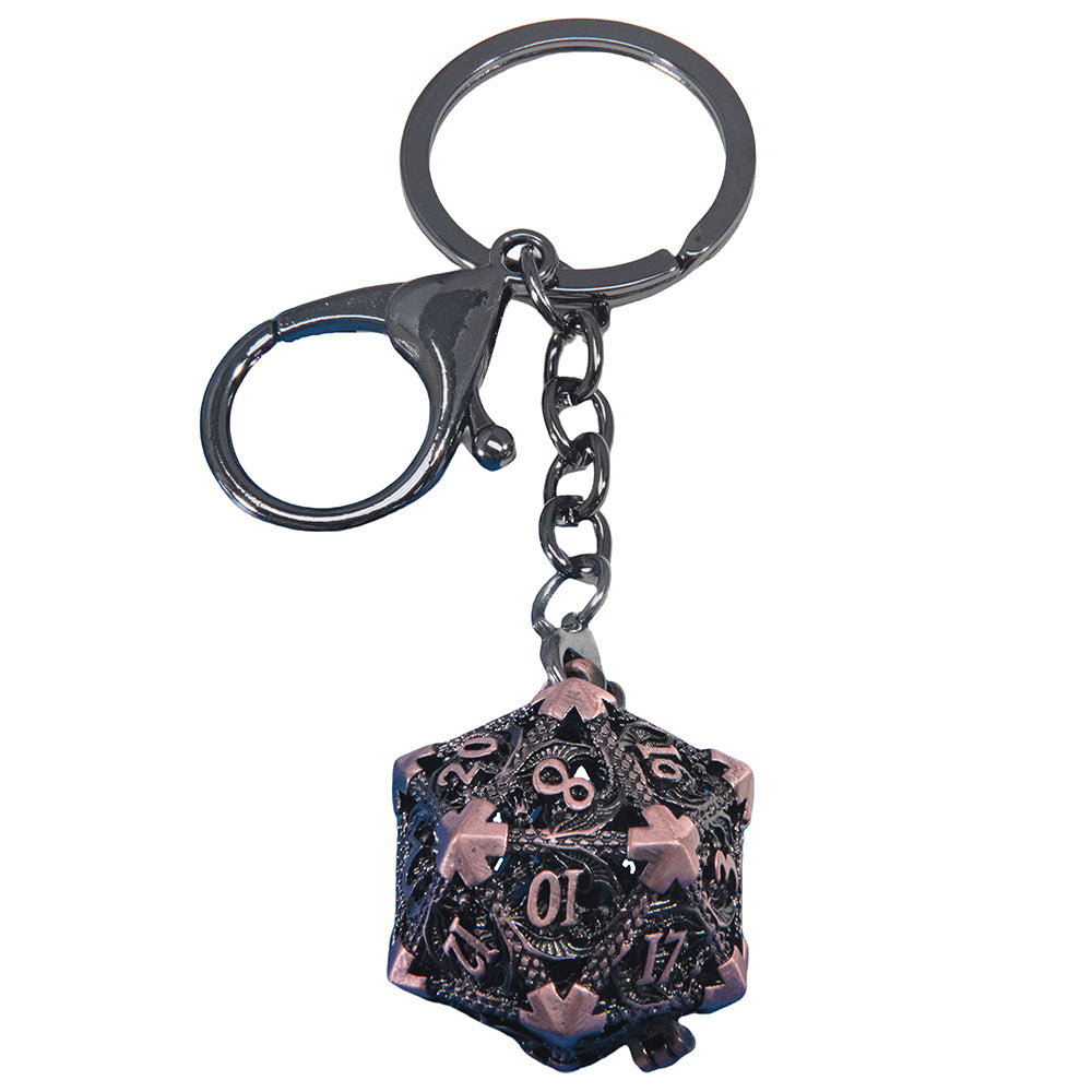 Dragon D20 Dice Keychain Fashion Keyring Ornament Key Chain Pendant Men Gifts