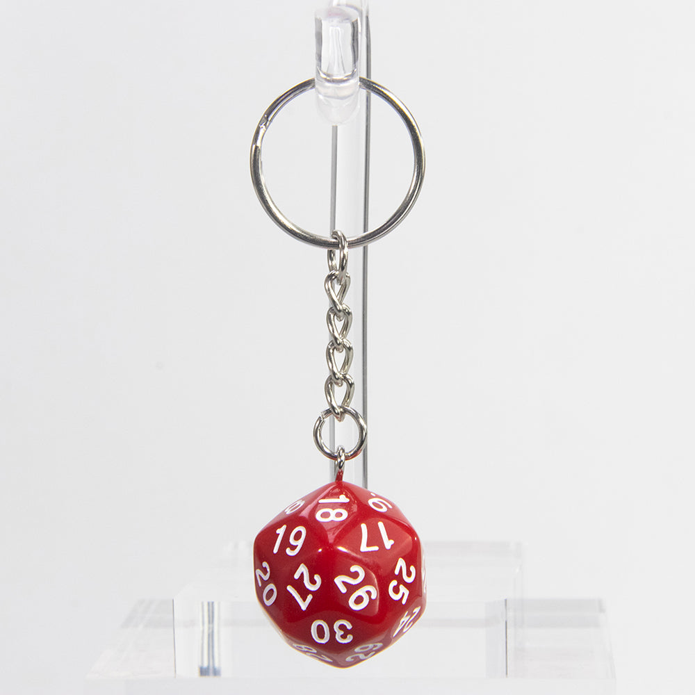 Dice Pendant Keychain Game Souvenirs D30 Dice Keyholder for Men Women Bag