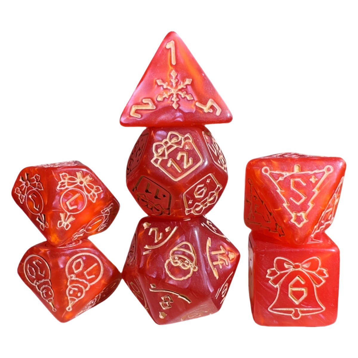 7pcs DND Board Game Dice Digital Polyhedral Dice for Magic Game DND RPG Table Game Entertainment Supplies