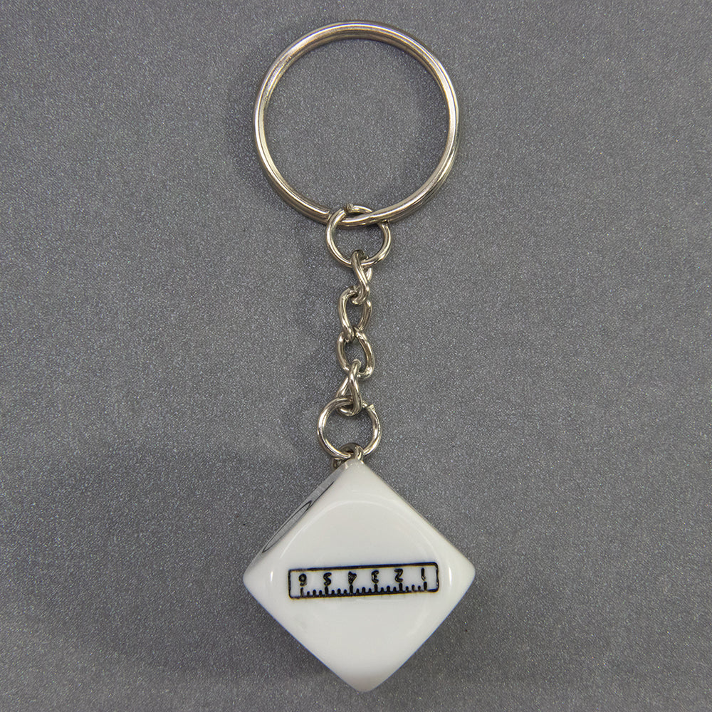 Engraved Pattern dice keychain Kid Creative Birthday Gift key holder for Handbag, Phone Fine Pendant