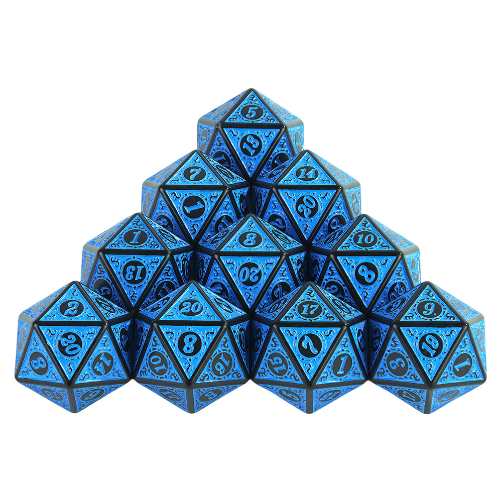 D20 Polyhedral Dice 10PCS 20 Sided DND Game Dice Set for DND RPG Playing Table Game Entertainment Supplies