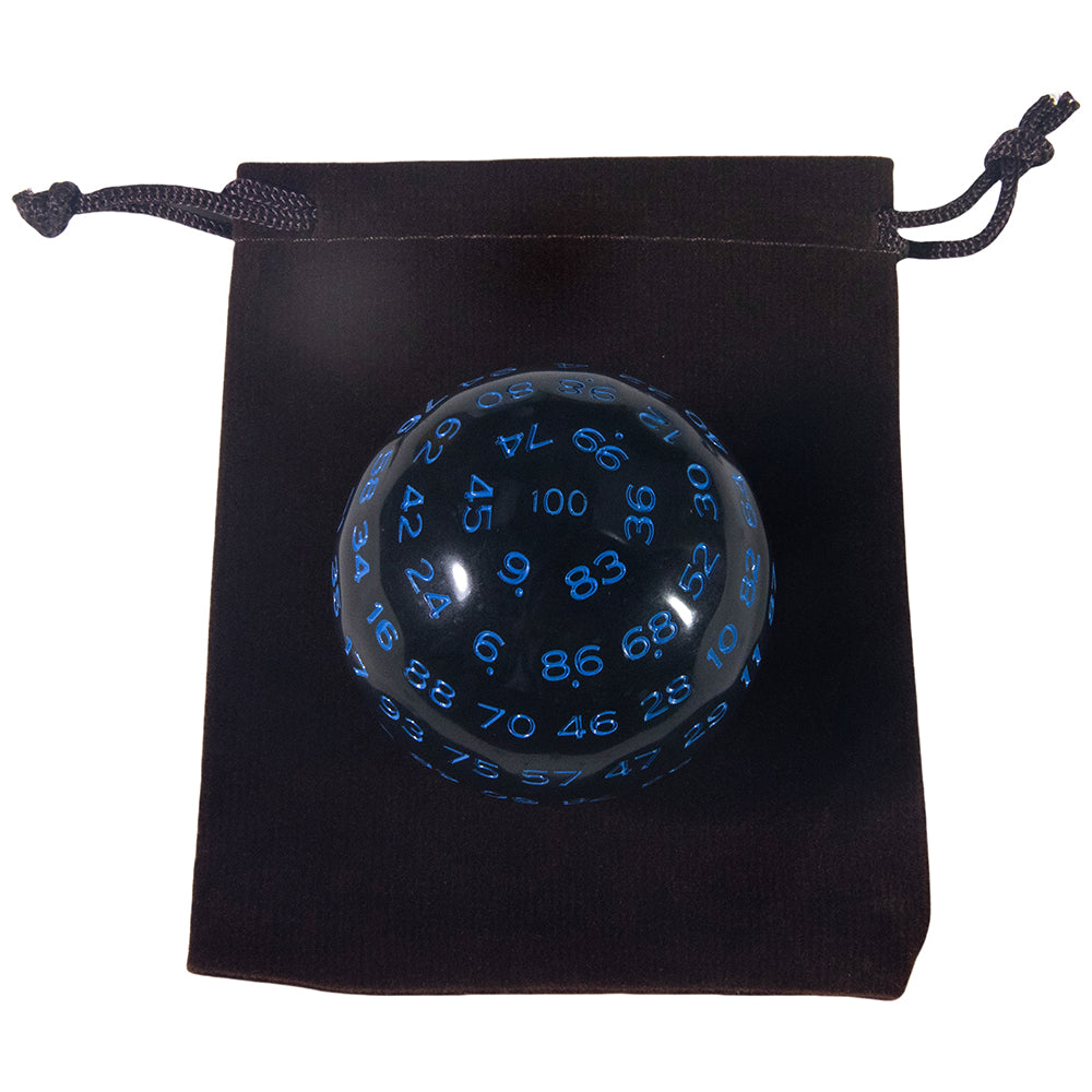 Multi-sided D100 Dice Polyhedral Acrylic 100 Sided Dices with Bag for Role Playing Table Games Party