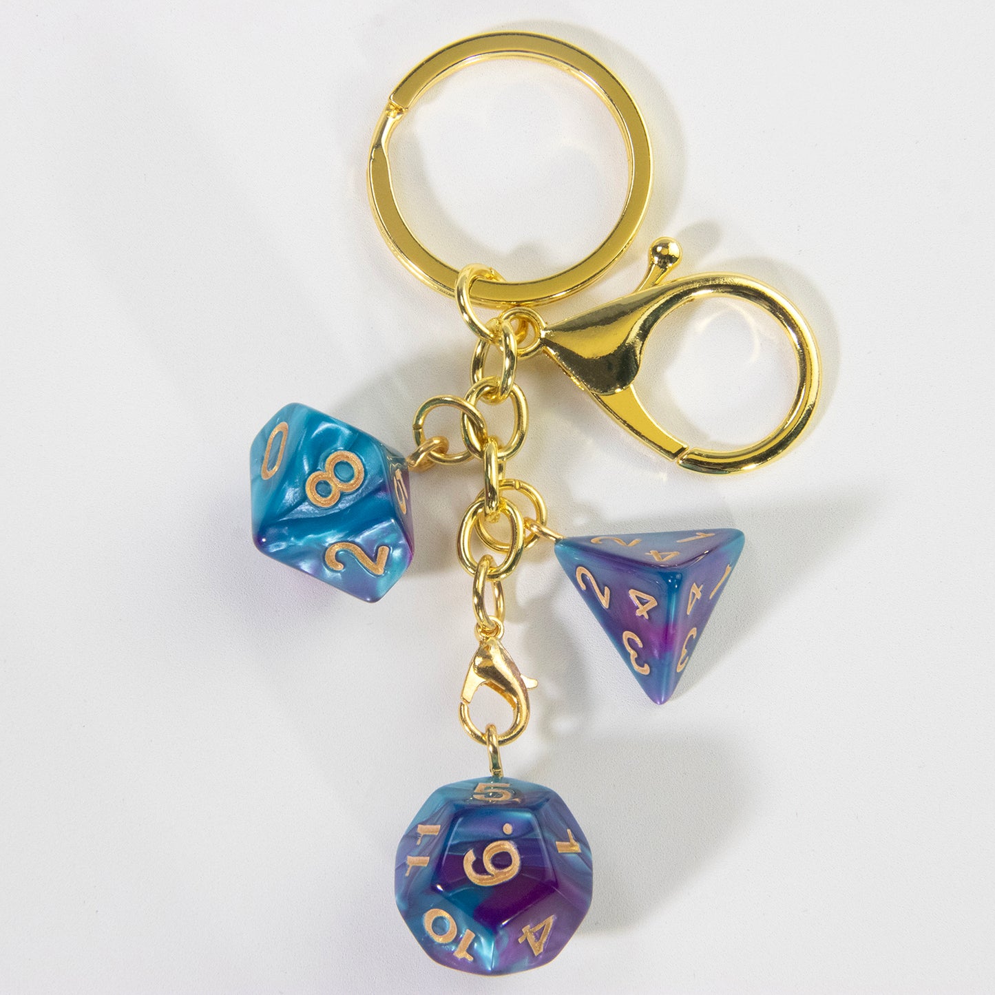 Lucky Acrylic Dice Keychain  - Stylish and Fortunate Charm for Keys, Bags - Durable, Multipurpose Accessories