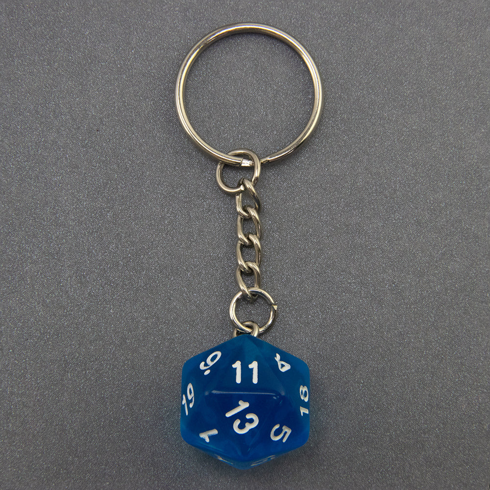 Candy Colored Keychain Board Game Souvenirs Kid Gift Keychain Handbag Table Game Lucky D20 Dice Keychain