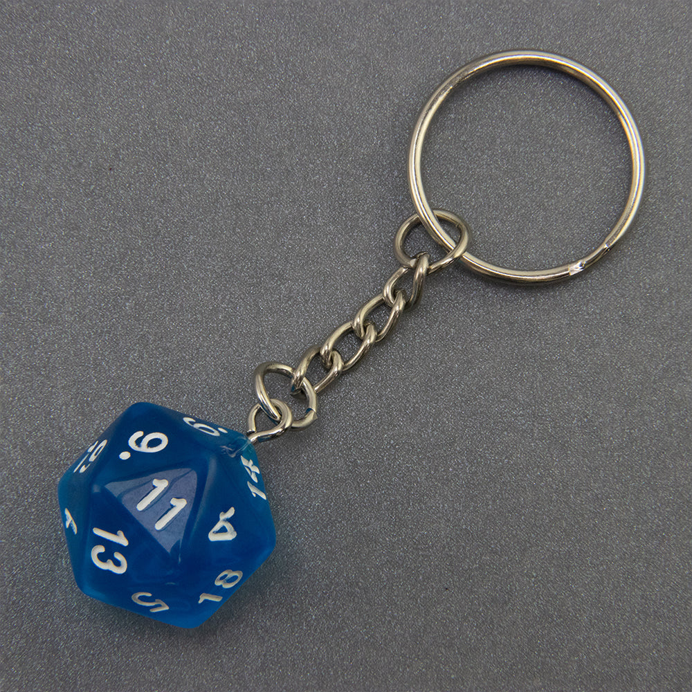 Candy Colored Keychain Board Game Souvenirs Kid Gift Keychain Handbag Table Game Lucky D20 Dice Keychain