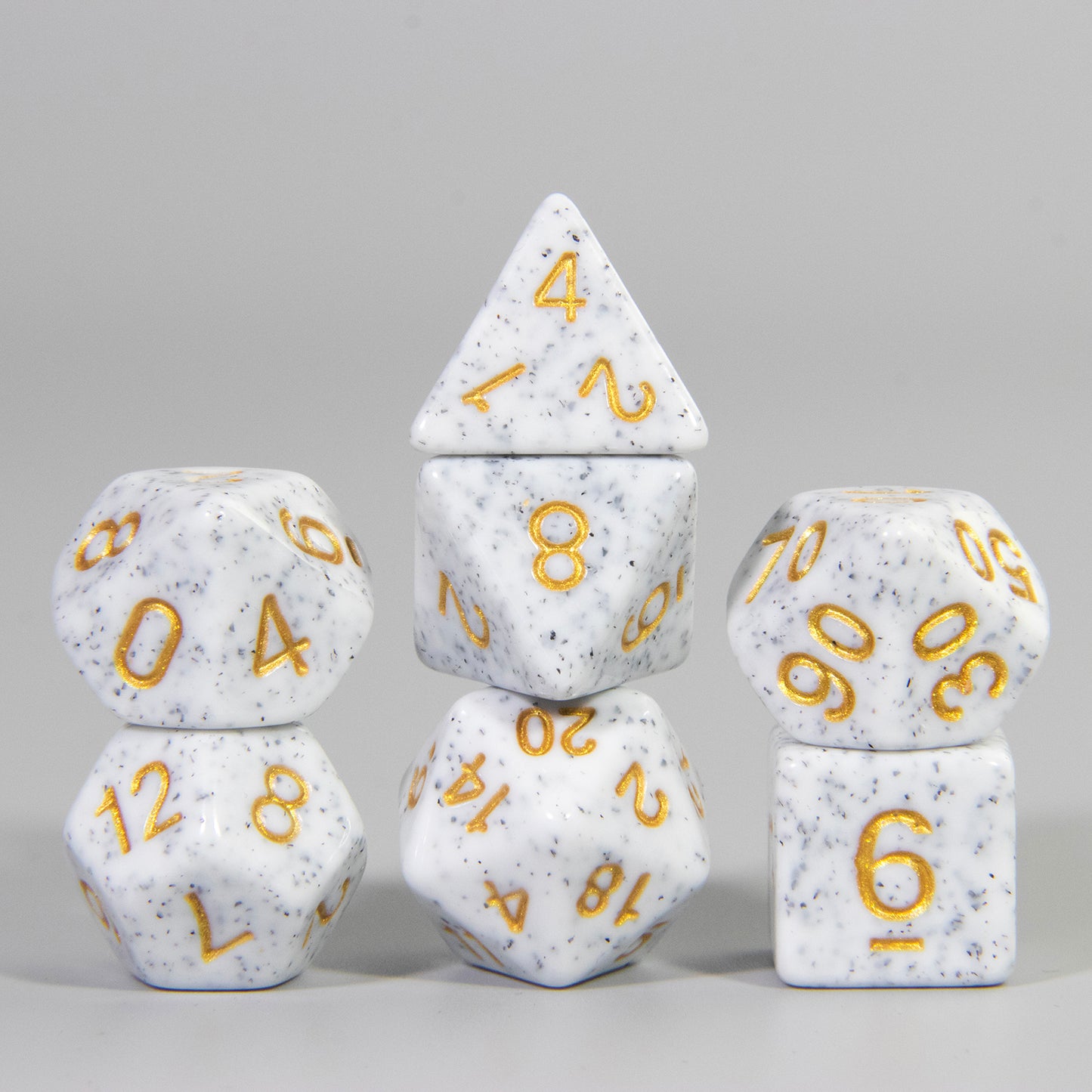 DND Polyhederal Dice Set 7pcs Game Dice D4-D20 for Dragons Game Table Board Roll Playing Games Solid Color Dice