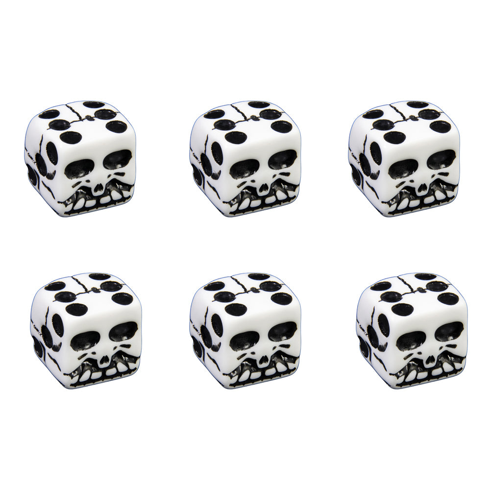 Skull Funny Dice White D6 Pips 19mm for Friend Party Board Game Entertainment