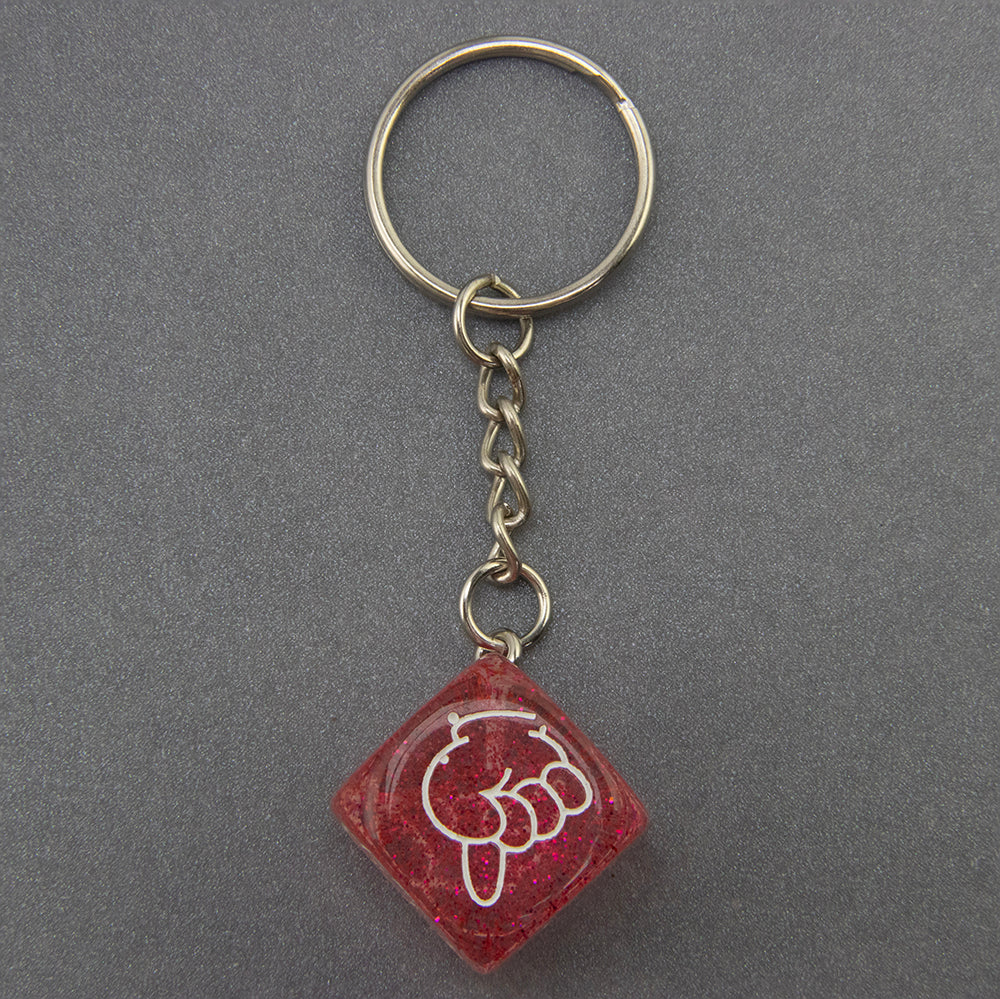 Game Souvenirs Dice Keychain Kid Gift Key Holder for Handbag, Phone Fine Pendant Accessories