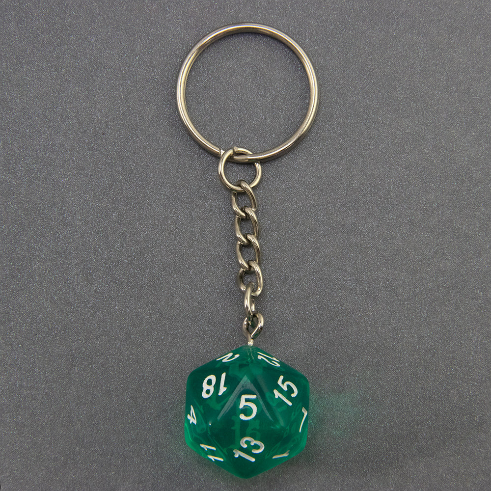 Candy Colored Keychain Board Game Souvenirs Kid Gift Keychain Handbag Table Game Lucky D20 Dice Keychain