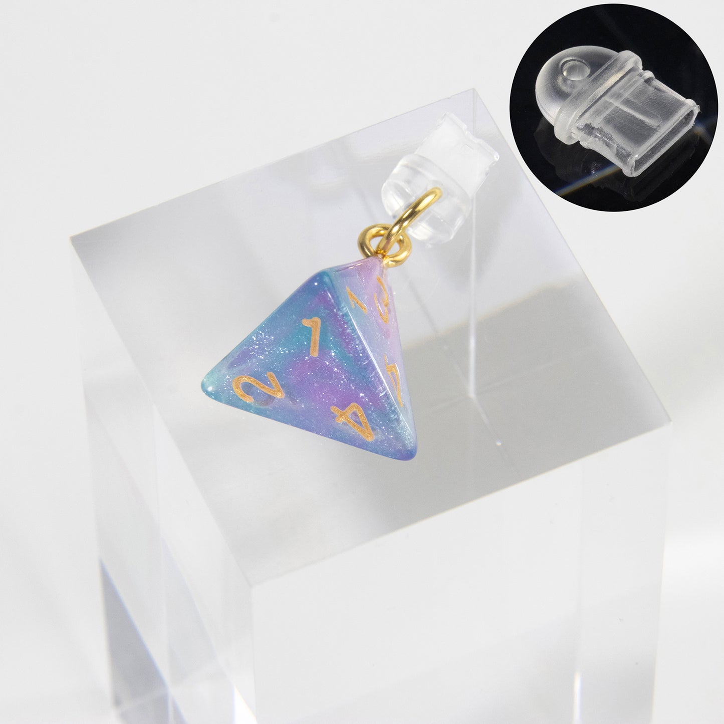 PVC Dustplugs with Acrylic Dice Pendant for Android Apple Phones Charging Port Dustproof Protector Dust Plugs