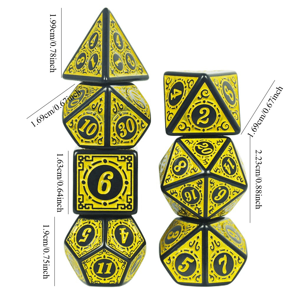 7pcs DND Dice Polyhedral Dices Role Playing DND TRPG Board Game Dice As Gift Entertainment Accessories