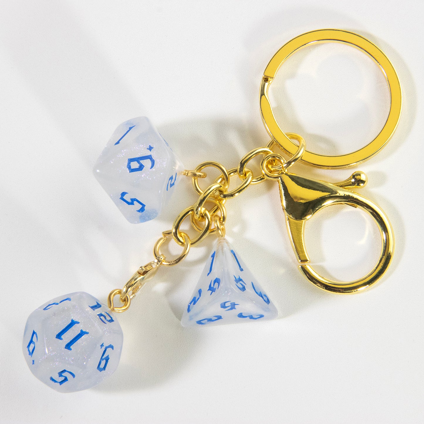 Fashion Keyring Dice Ornament Key Chain Pendant Men Kids Toys Gifts