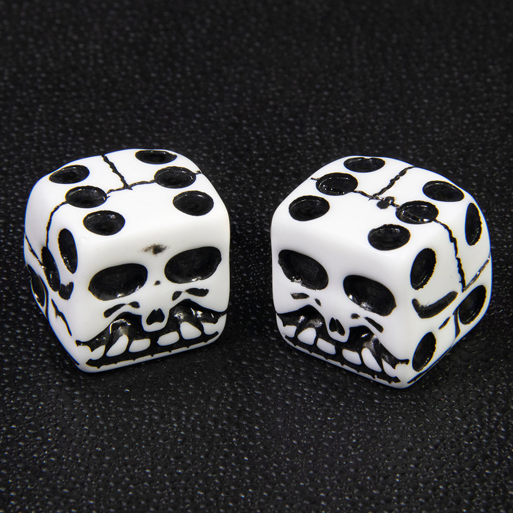 Skull Funny Dice White D6 Pips 19mm for Friend Party Board Game Entertainment