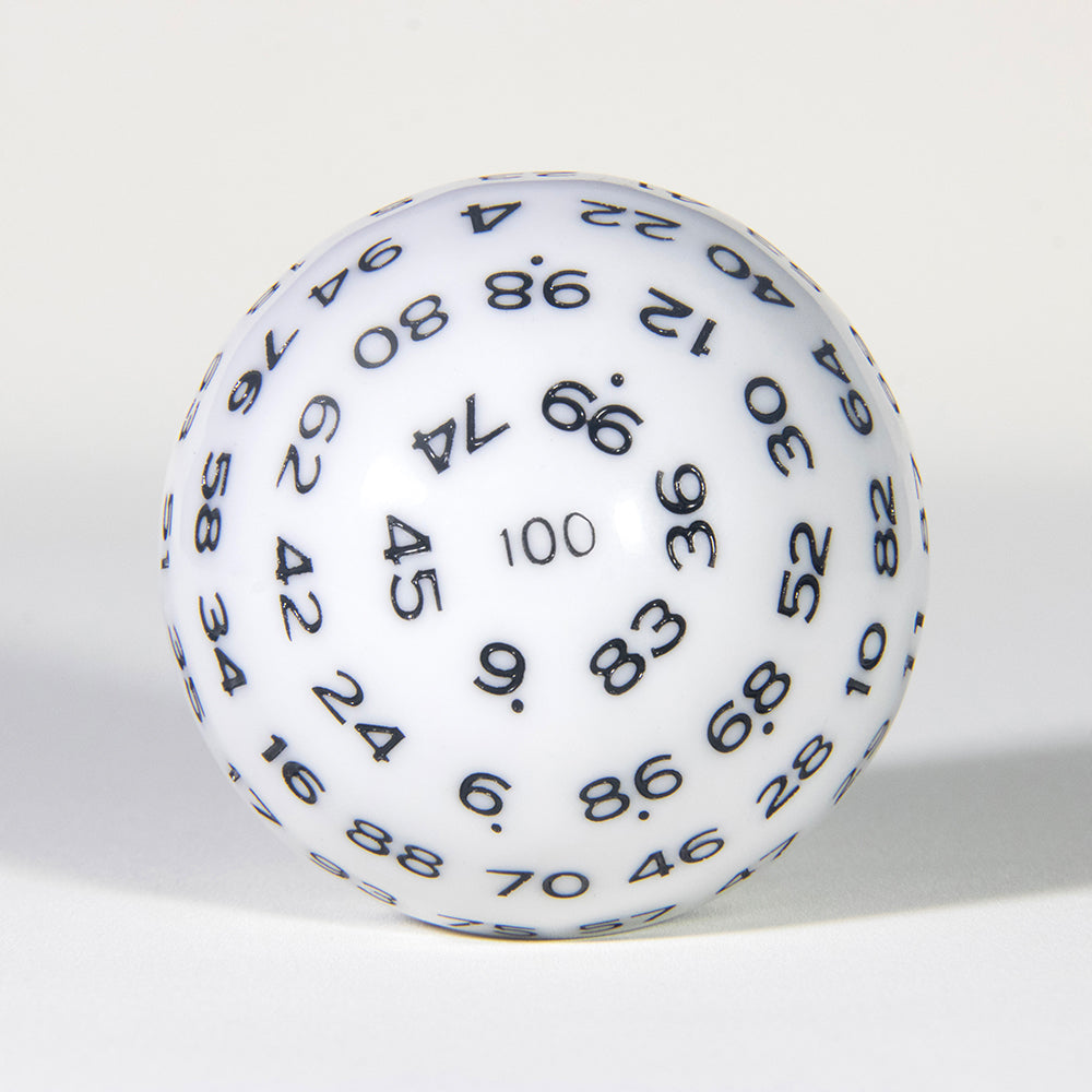 Multi-sided D100 Dice Polyhedral Acrylic 100 Sided Dices with Bag for Role Playing Table Games Party