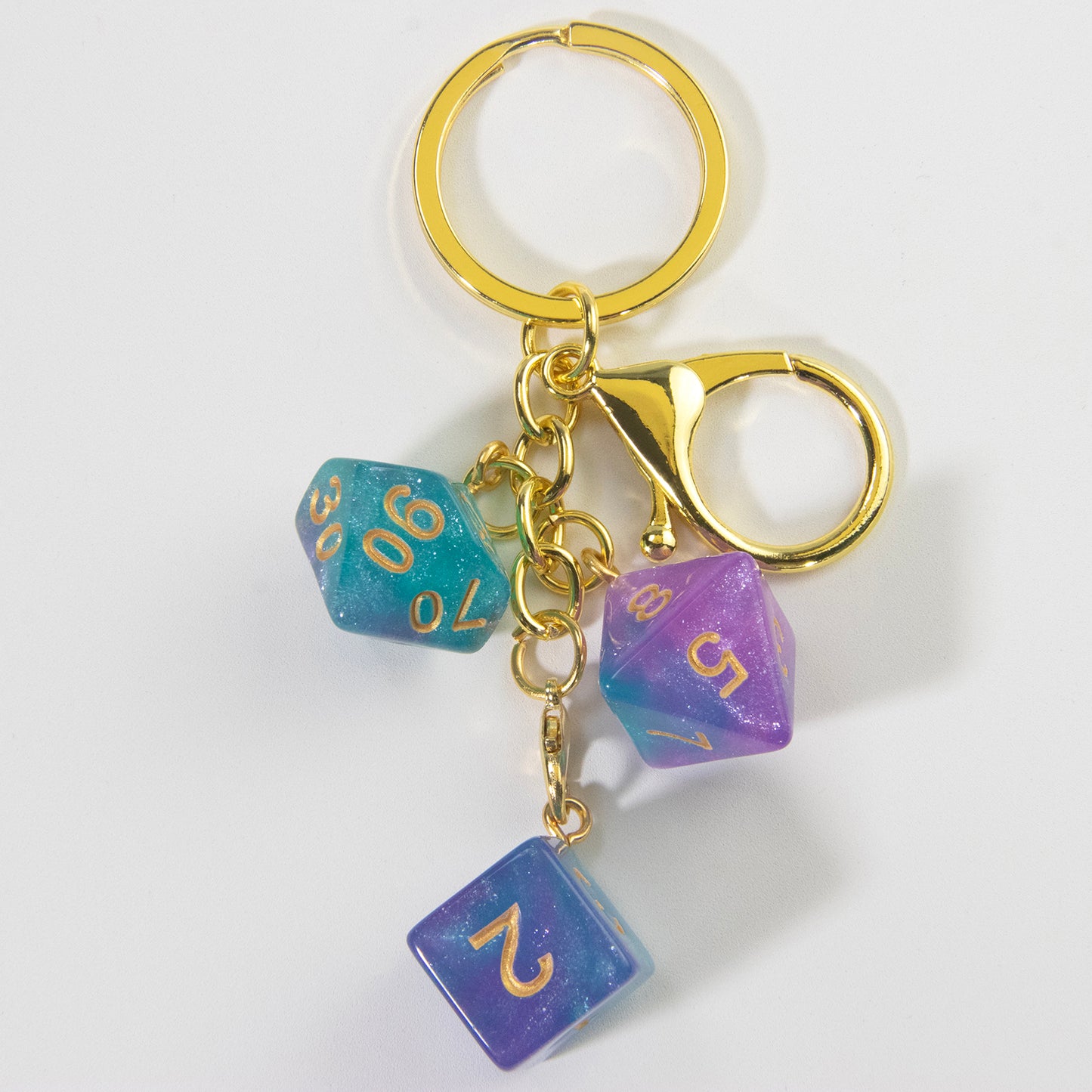 Lucky Acrylic Dice Keychain  - Stylish and Fortunate Charm for Keys, Bags - Durable, Multipurpose Accessories