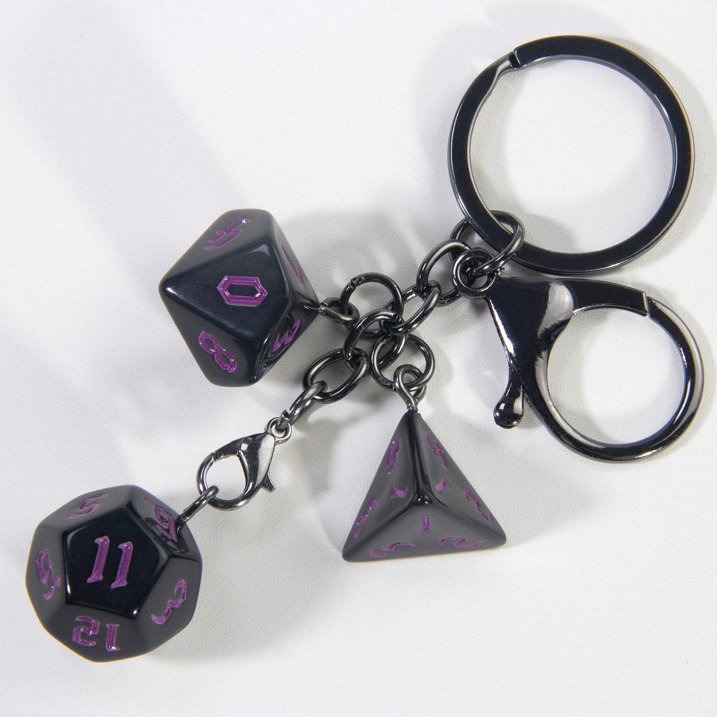 Board Game Key Chain Souvenir with Dice Charm for Backpack Car Key Decoration Pendant, As Gift for Table Game Lovers