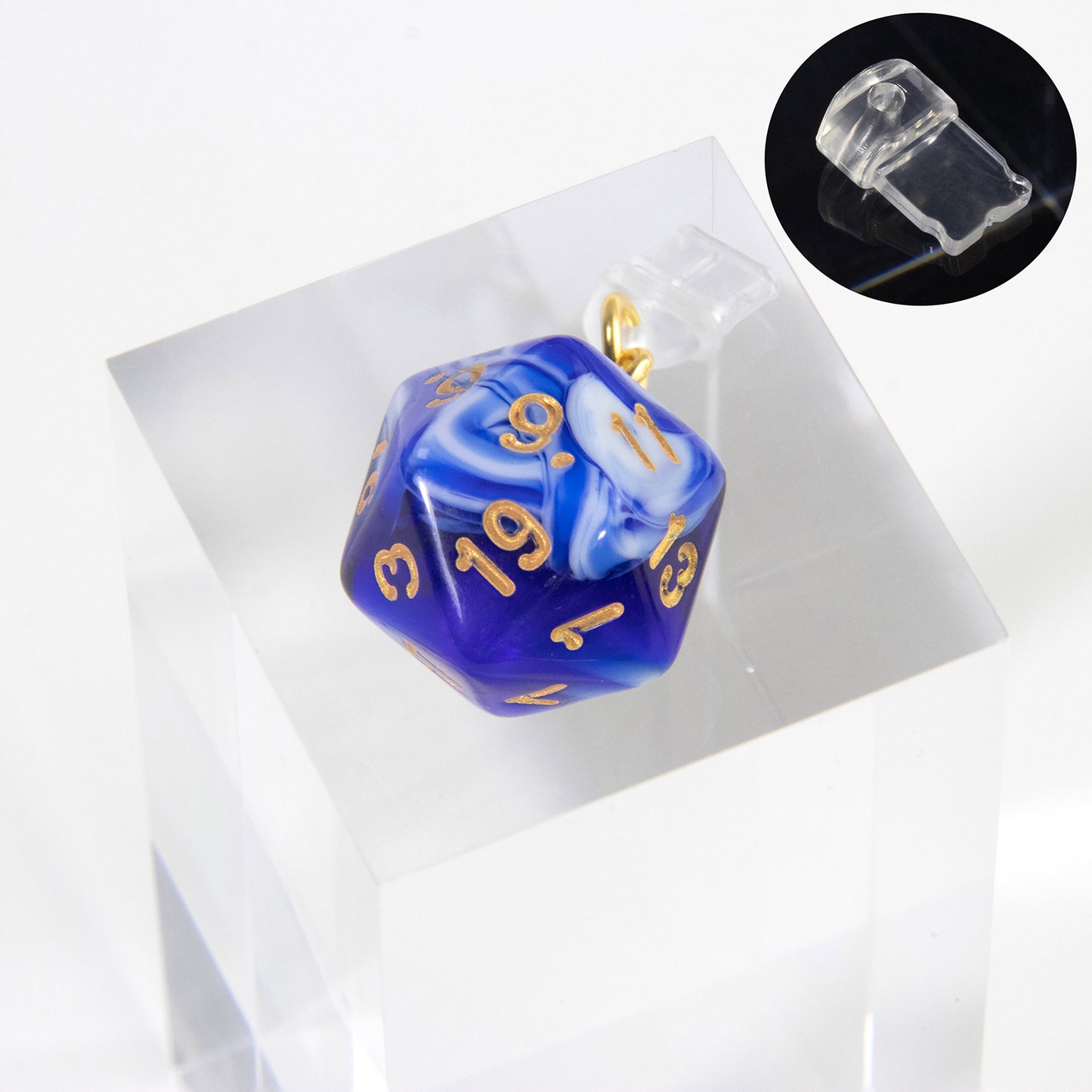 Phone Dust Plug with Acrylic Dice Charm Dust Protection Stopper for iphone Type-C Phone Charge Port