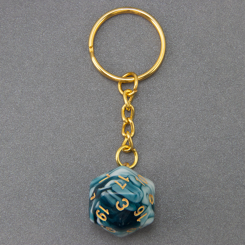 Acrylic Dice Keychains, Dice Key Rings Keyfob for Bag Purse Wallet Cellphone or Car Pendant