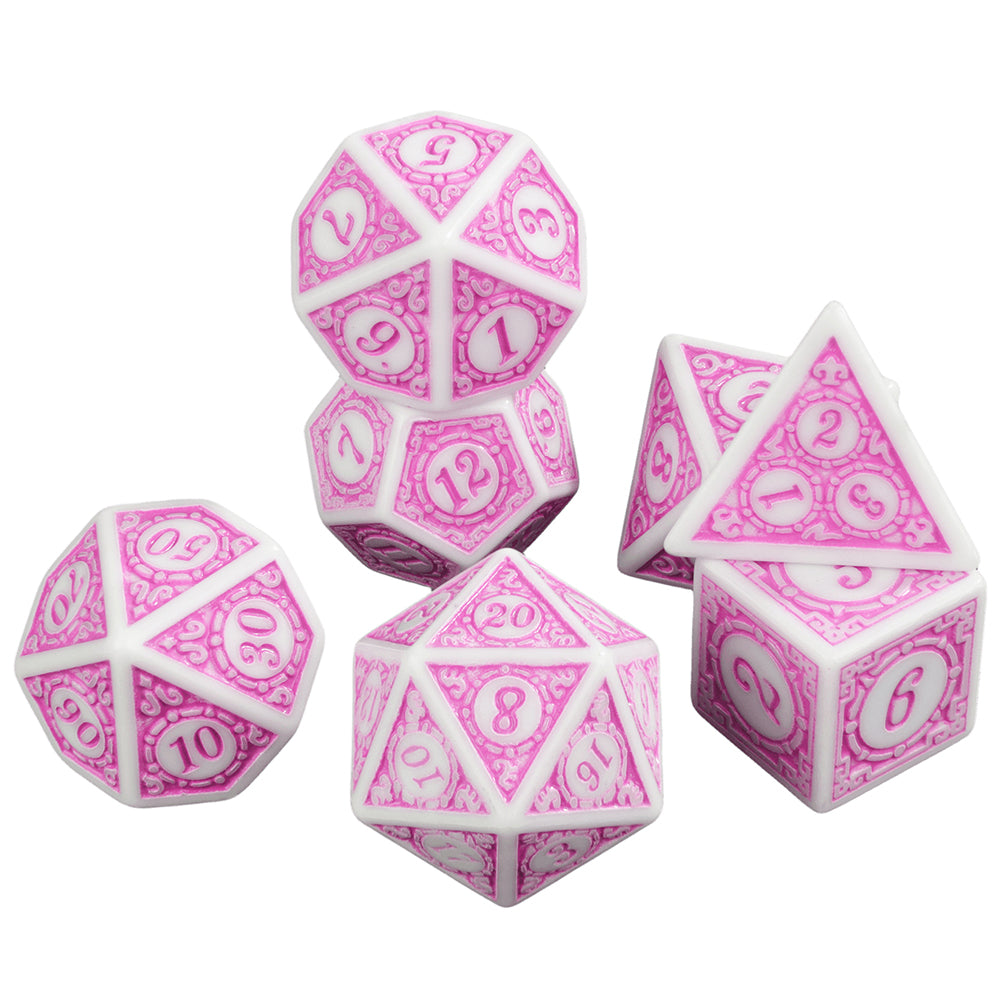DND Polyhedral Dice Set 7pcs D4 D6 D8 D10 D12 D20 Game Dice for DND RPG Role Playing Table Games
