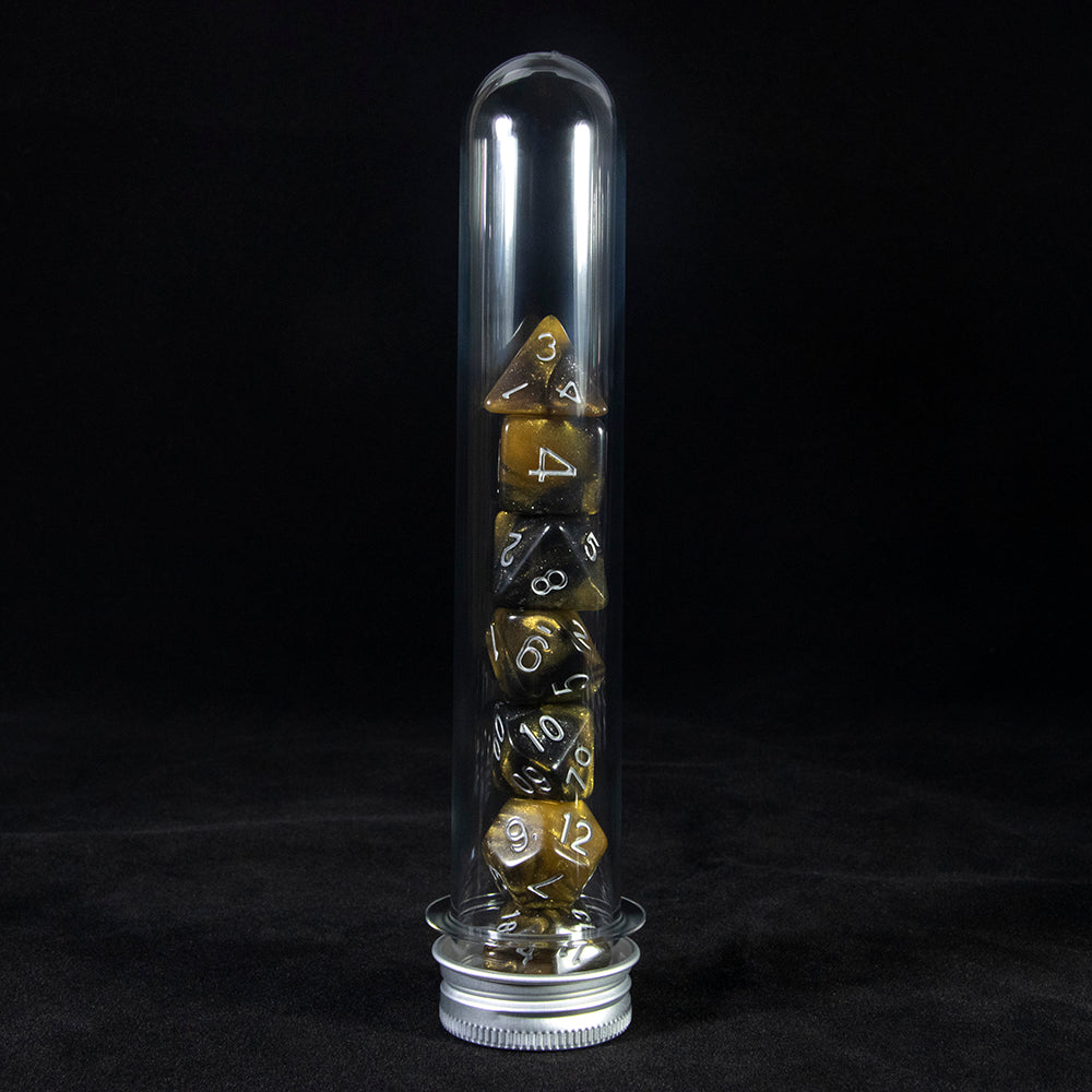 Creative Universe Galaxy DND Game Dice Polyhedral Dice Set with Tube for Souvenirst Entertainment RPG Table Game