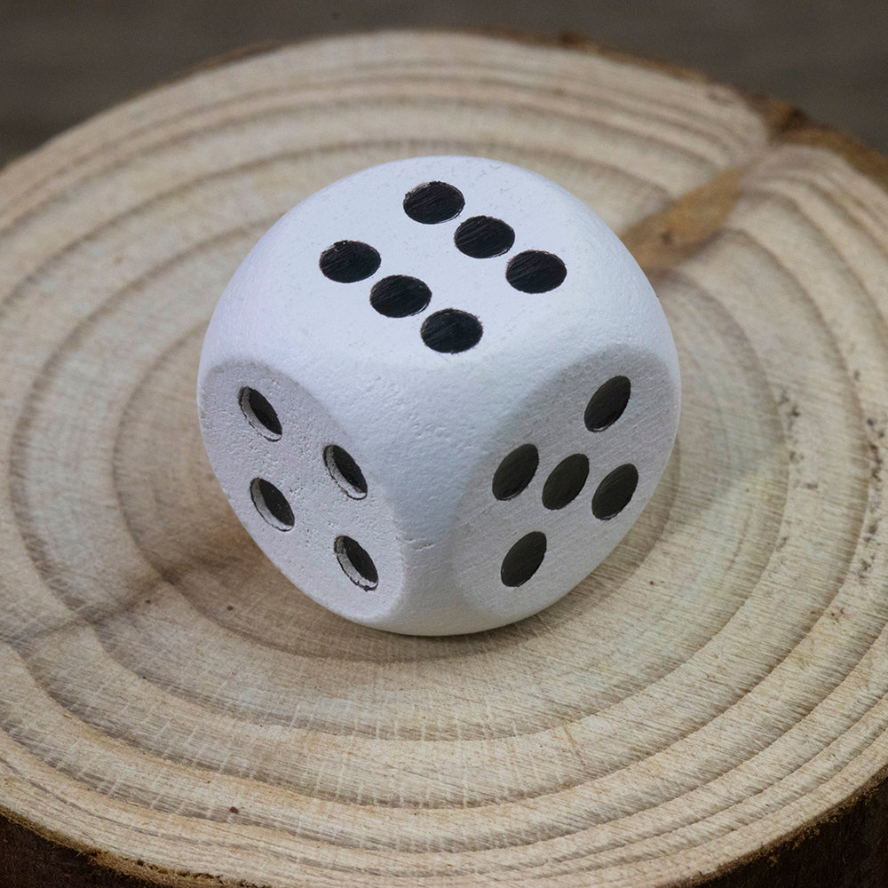5pcs 16mm Wooden Dice 6 Sided Game Dice for Dice Game Math Teaching DIY Board Game