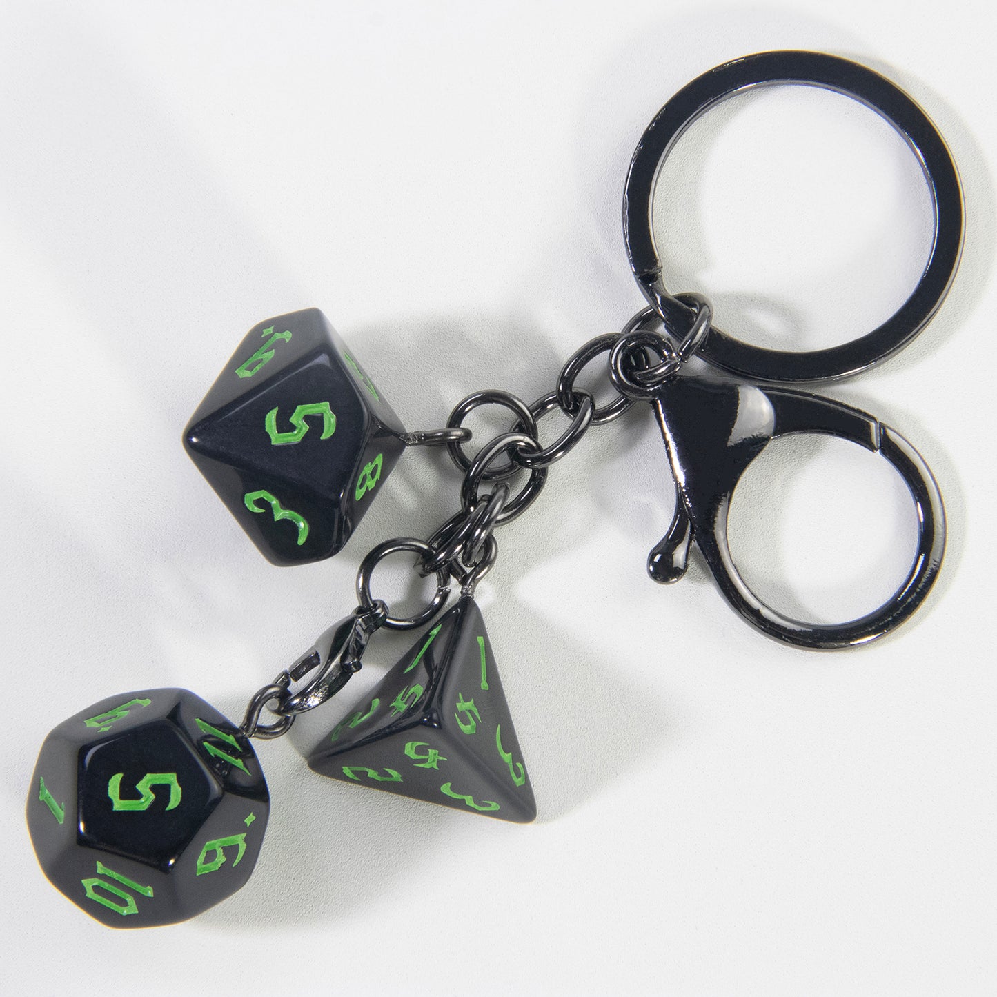 Board Game Key Chain Souvenir with Dice Charm for Backpack Car Key Decoration Pendant, As Gift for Table Game Lovers