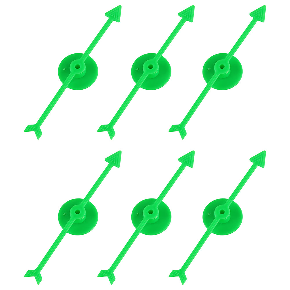 6pcs Plastic Arrow Pointer for Party DIY Board Game School Classroom Home Using Board Spinner
