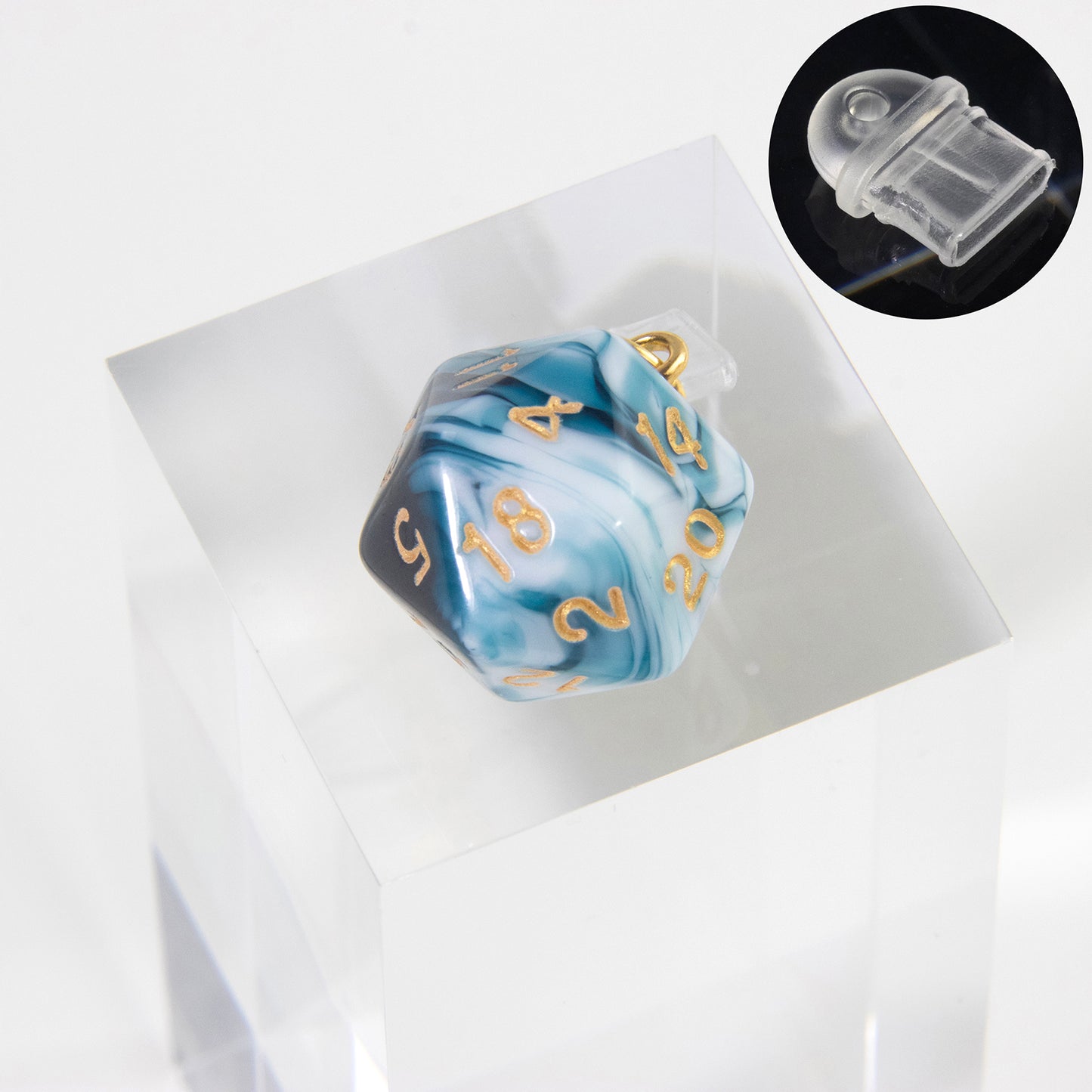 Phone Dust Plug with Acrylic Dice Charm Dust Protection Stopper for iphone Type-C Phone Charge Port