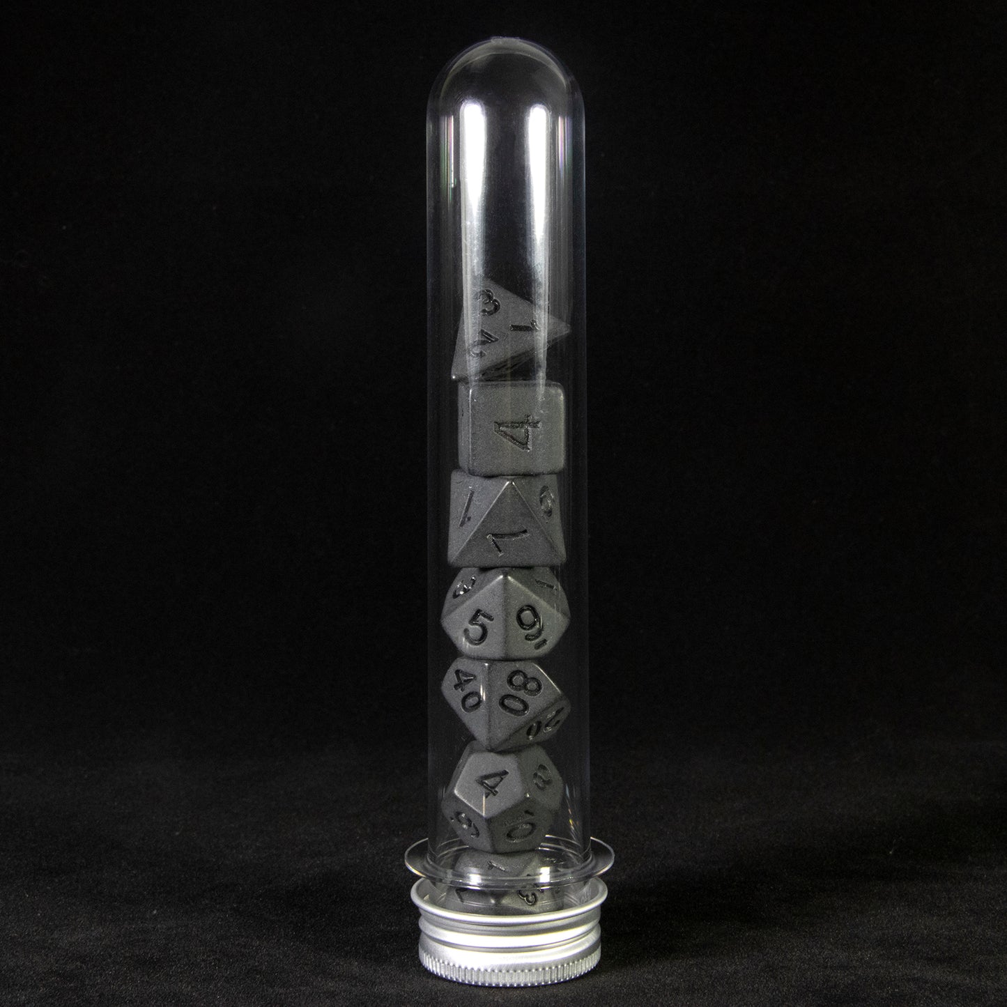 DND Dice 7 Pieces Polyhedral Dice Set with Tube for D&D TRPG Board Game and Role Playing Game Accessories