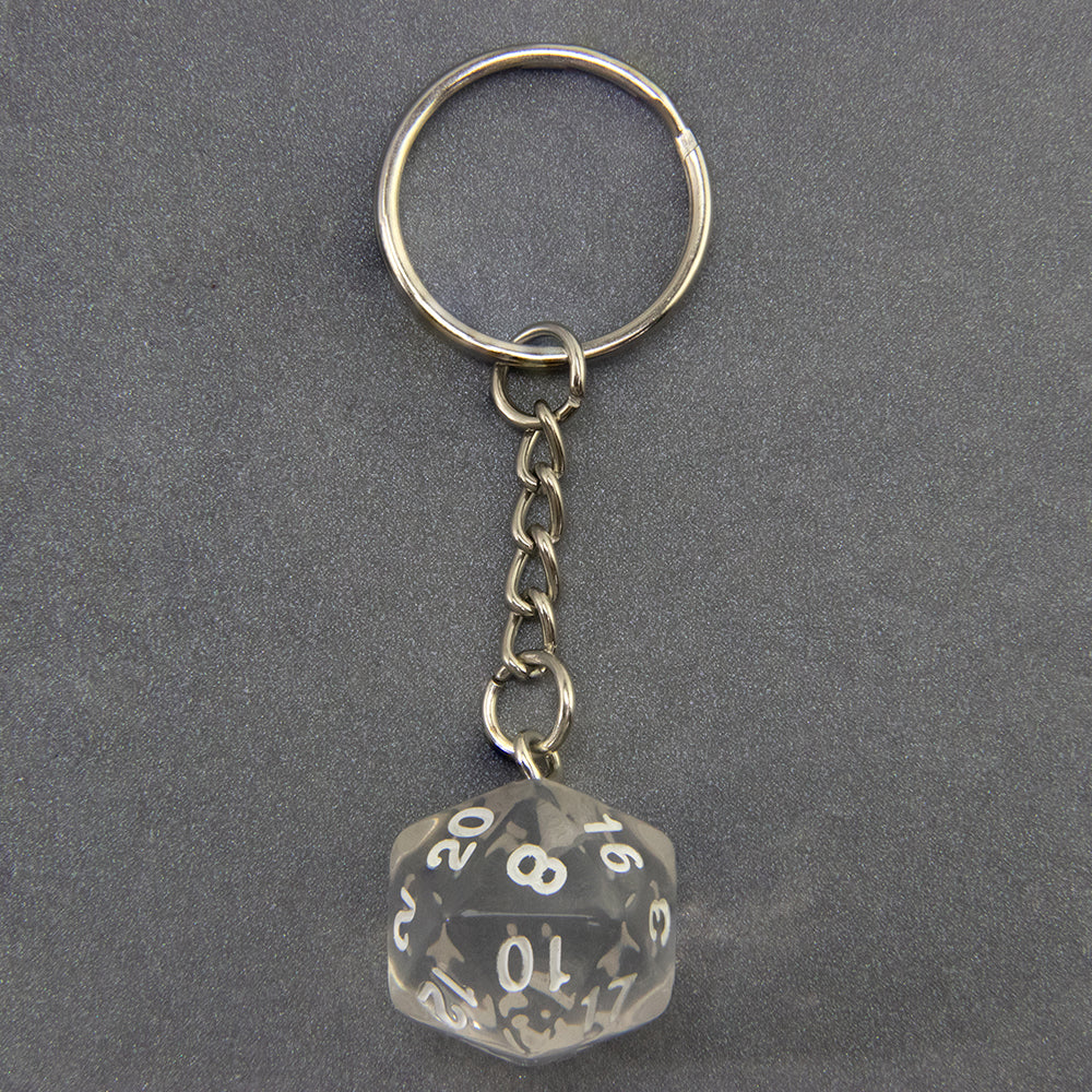 Candy Colored Keychain Board Game Souvenirs Kid Gift Keychain Handbag Table Game Lucky D20 Dice Keychain