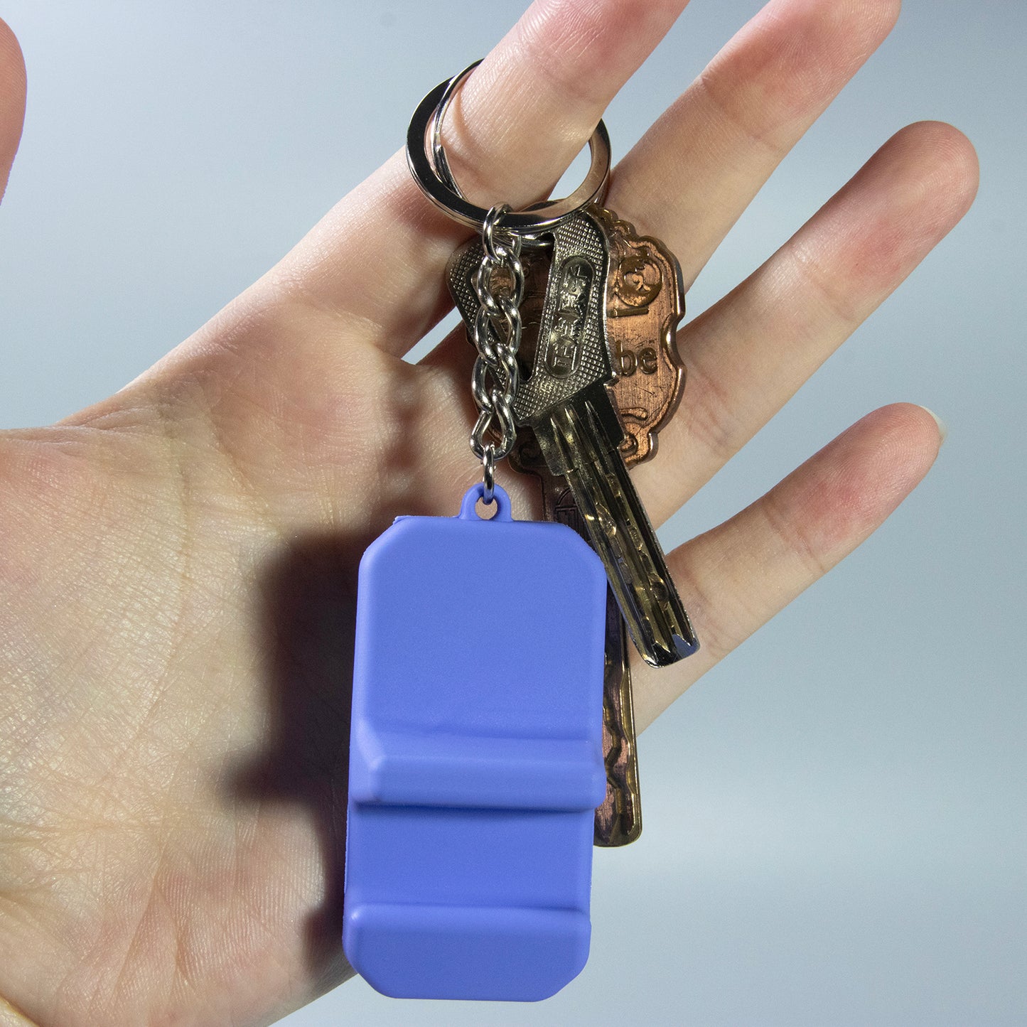 Portable Keychain Cell Phone Holder Creative Keyring Lightweight Mini Desk Cellphone Support