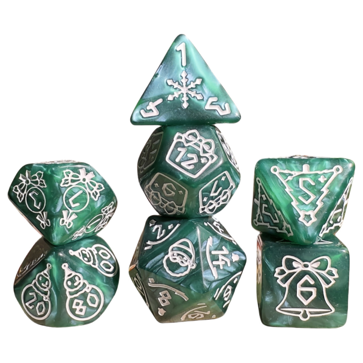 7pcs DND Board Game Dice Digital Polyhedral Dice for Magic Game DND RPG Table Game Entertainment Supplies