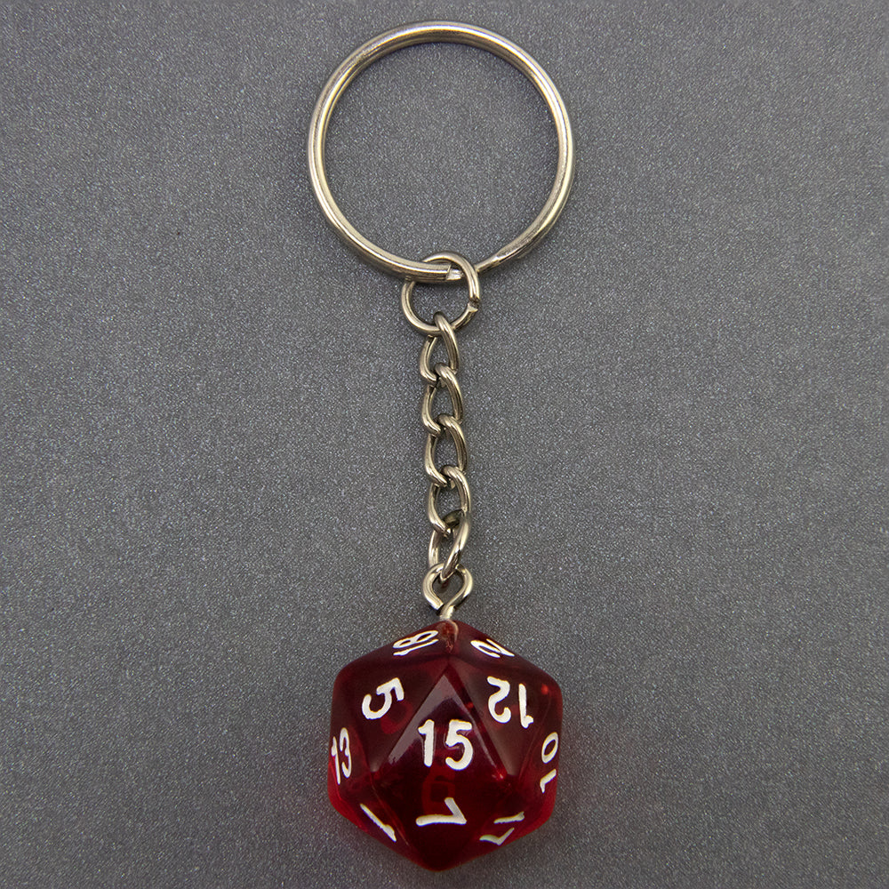 Candy Colored Keychain Board Game Souvenirs Kid Gift Keychain Handbag Table Game Lucky D20 Dice Keychain