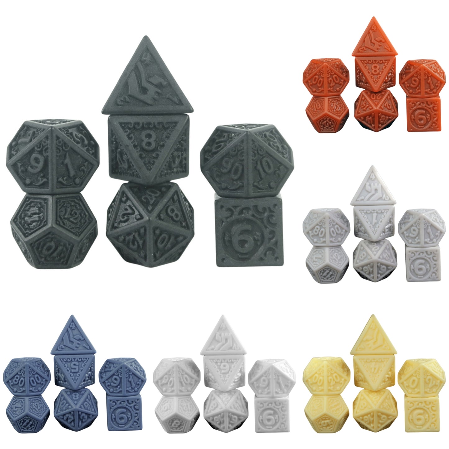 7pcs Polyhedral Dice Set D4-D20 DND Dice for Role Playing Game DND Board Game Accessories