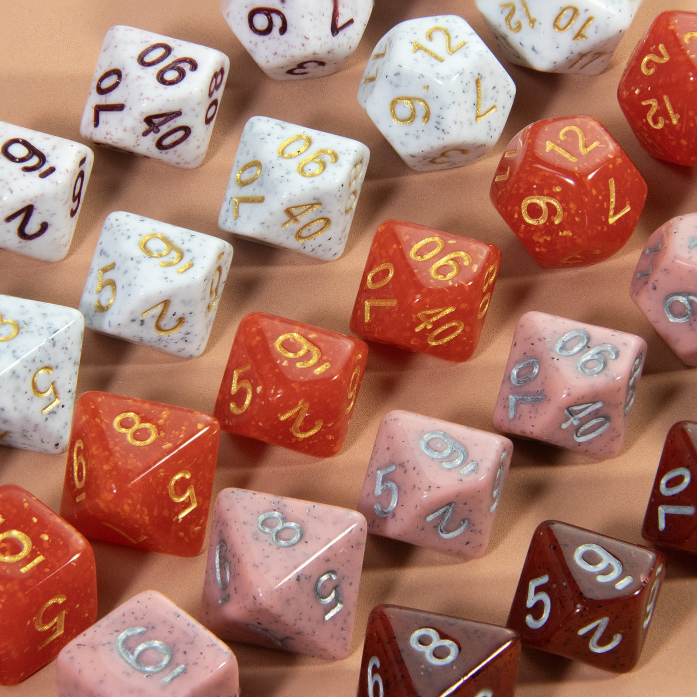 DND Polyhederal Dice Set 7pcs Game Dice D4-D20 for Dragons Game Table Board Roll Playing Games Solid Color Dice