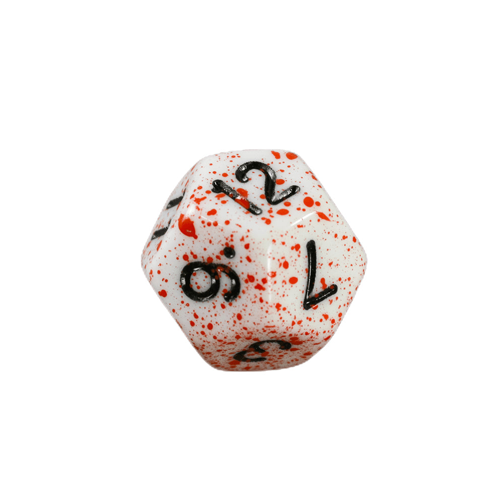 7pcs DND Dice Set Splatter Effect Polyhedral Dice D4-D20 for Role Playing DND Board Game
