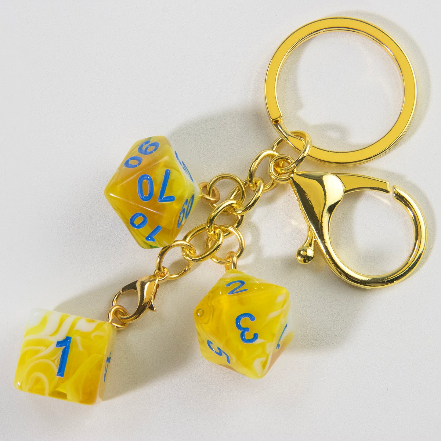 Unique Dice Keychains for Backpack Decoration and Table Games Souvenirs